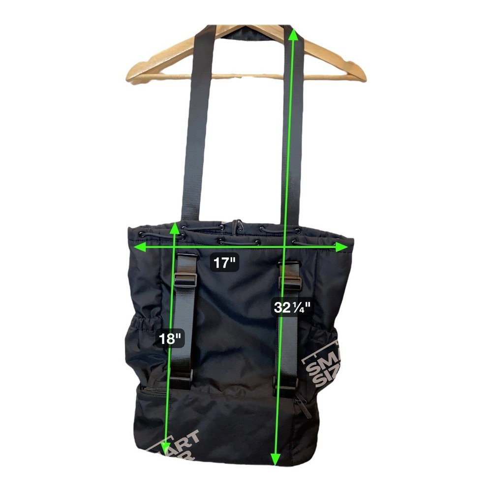 Beyond Yoga Convertible Gym Bag Backpack Black Athletic Sporty Workout Dance NWT - Picture 3 of 12